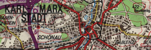 Verkehrskarte der DDR