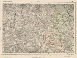 Reymann´s Special-Karte Nr.163 Fulda (1869) 1:200.000