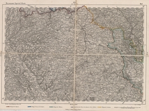 Reymann´s Special-Karte Nr.184 Hof (1869) 1:200.000