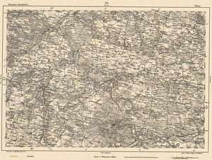 Reymann´s Special-Karte Nr.231 Melun (1875) 1:200.000