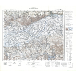 Deutsche Karte 1:50.000  (272) Landsberg an der Warthe (2-cm-Karte)