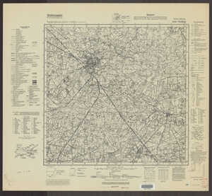 Topographische Karte 1:25.000 (4006) Oeding  [1939, Meßtischblatt] GEHEIM