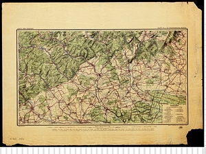Karte der Vogesen (6 & 7) Niederbronn und Worth 1:50.000 (August 1904)