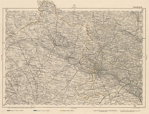 Reymann´s Special-Karte Nr.86 Osnabrück (1869) 1:200.000