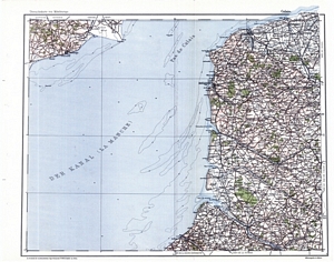 Übersichtskarte von Mitteleuropa 1:300.000 [G51] - Calais