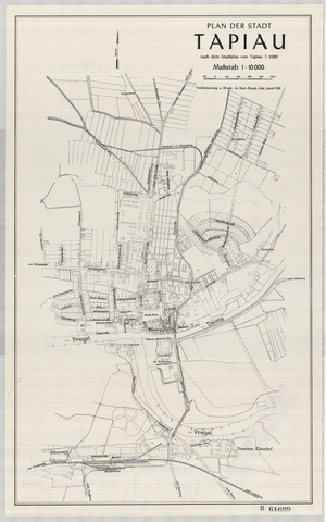Plan der Stadt Tapiau 1:10.000 (1944)