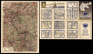 BP Olex-Autokarte 8 - Rheinland - Westfalen (~ 1938)