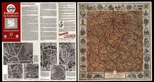 STANDARD Luftbildkarte für Kraftfahrer - Deutsche Landschaft - Plan 17 - Rund um den Harz (Karte von Hannover, Hildesheim, Halberstadt, Braunschweig, Erfurt und Magdeburg, 1:500.000)