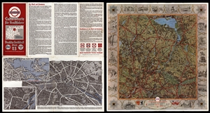 STANDARD Luftbildkarte für Kraftfahrer - Deutsche Landschaft - Plan 23 - Die Mark und Pommern (Karte von Rügen, Usedom, Wollin sowie Stettin und Berlin, 1:500.000)