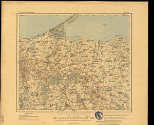 Karte des Deutschen Reichs 1:100.000 (29) Zelenogradsk in Russland, Oblast Kaliningrad [1911]