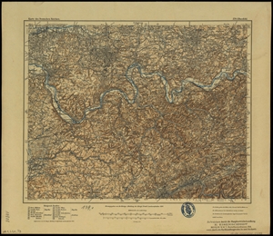 Karte des Deutschen Reichs 1:100.000 (379) Elberfeld, Wuppertal [1907]
