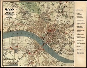 Historischer Stadtplan von Bonn 1:20.000 [1930]