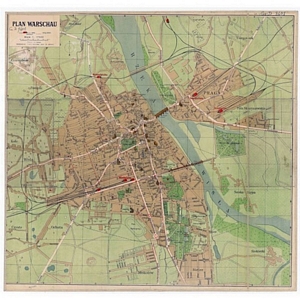 Historischer Stadtplan von Warschau (1914) 1:17.500