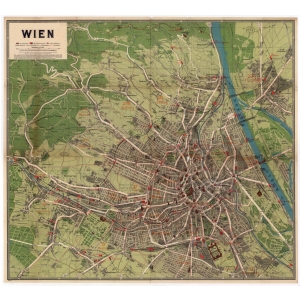 Historischer Stadtplan von Wien 1:17.000 - Grosse Ausgabe [~ 1910]